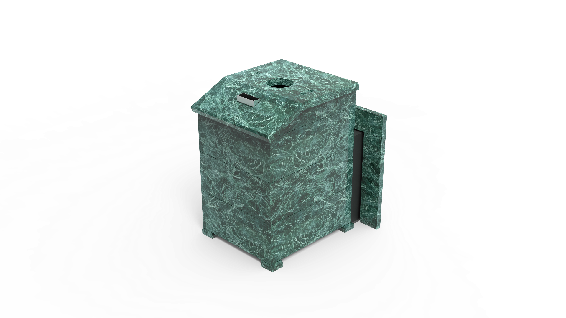 Печь из натурального камня Genesis GN 500 облицовка закрытая со скосом талькохлорит-шлифовка фото в Уфе