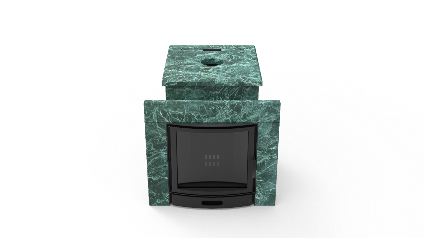 Печь из натурального камня Genesis GN 500 облицовка закрытая плоская пироксенит-элит фото в Уфе