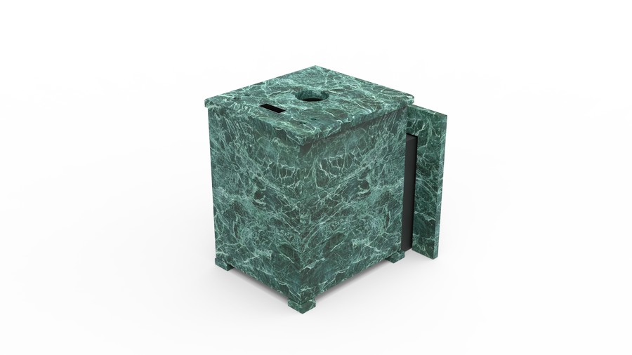 Печь в облицовке из натурального камня Genesis GN 500 облицовка закрытая плоская пироксенит-элит фото в Уфе