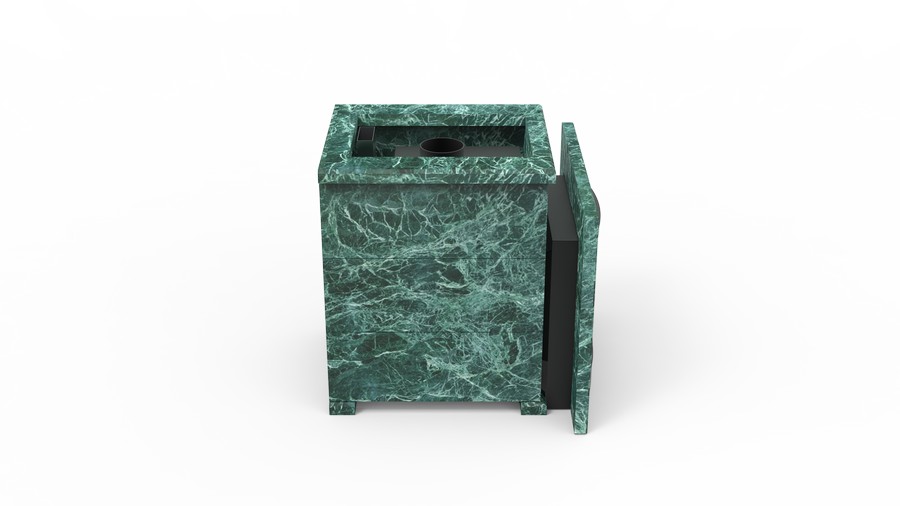 Печь в облицовке из натурального камня Genesis GN 500 облицовка открытая пироксенит-элит фото в Уфе