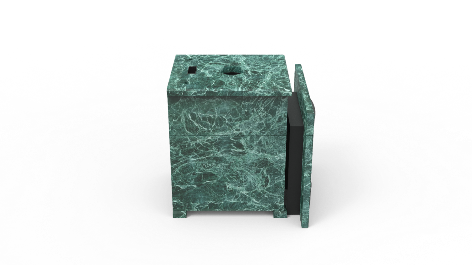 Печь из натурального камня Genesis GN 500 облицовка закрытая плоская пироксенит-элит фото в Уфе