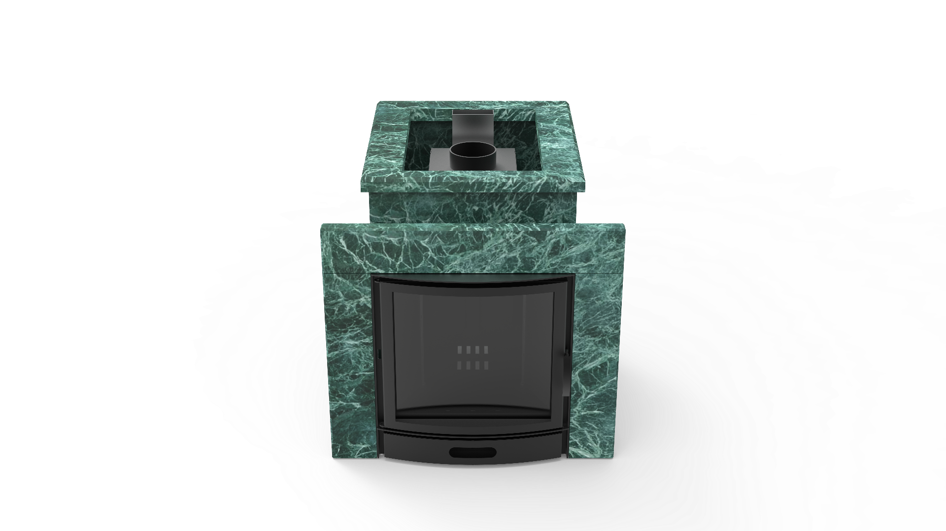 Печь из натурального камня Genesis GN 500 облицовка открытая пироксенит-элит фото в Уфе