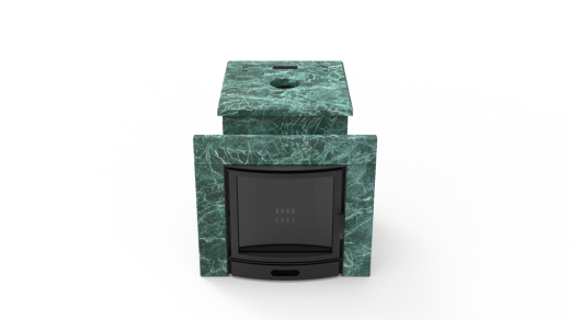 Печь из натурального камня Genesis GN 500 облицовка закрытая плоская пироксенит-элит фото в Уфе