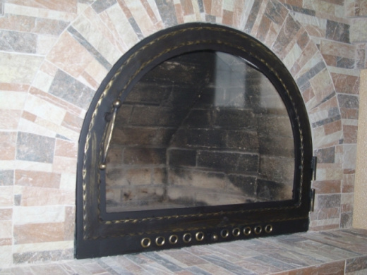 Каминная дверь с обдувом фото в Уфе