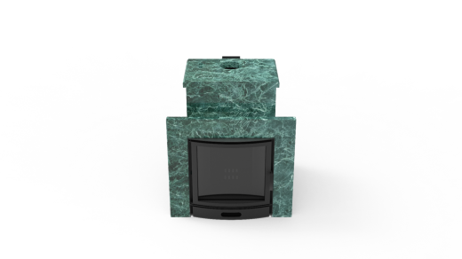 Печь из натурального камня Genesis GN 500 облицовка закрытая со скосом талькохлорит-шлифовка фото в Уфе