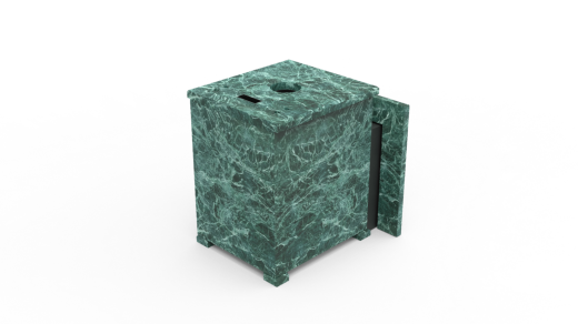 Печь из натурального камня Genesis GN 500 облицовка закрытая плоская пироксенит-элит фото в Уфе