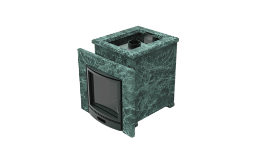 Печь из натурального камня Genesis GN 500 облицовка открытая пироксенит-элит фото в Уфе
