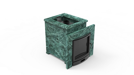 Печь из натурального камня Genesis GN 500 облицовка открытая пироксенит-элит фото в Уфе