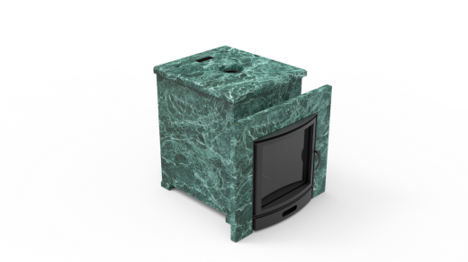 Печь из натурального камня Genesis GN 500 облицовка закрытая плоская пироксенит-элит фото в Уфе