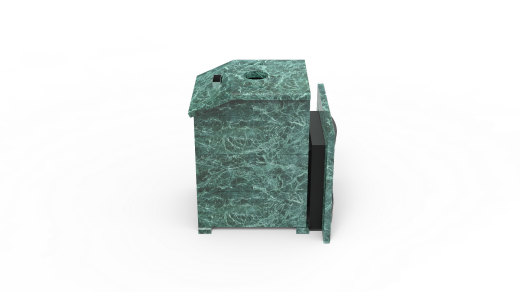 Печь из натурального камня Genesis GN 500 облицовка закрытая со скосом талькохлорит-шлифовка фото в Уфе