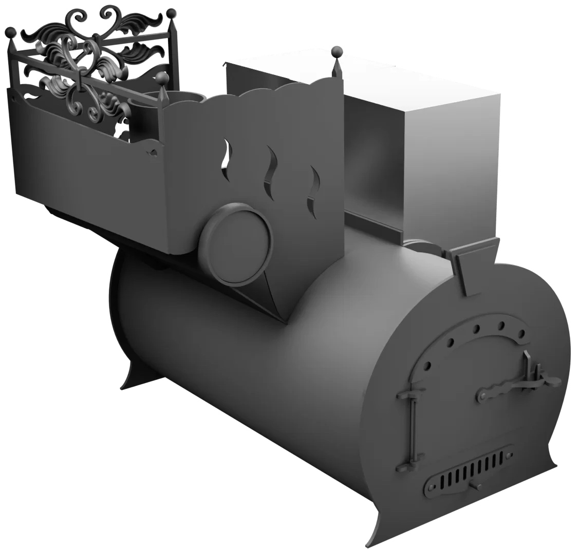 Печь Горыныч 3, каменка с левой стороны фото в Уфе Печь Горыныч 3, каменка с левой стороны фото в Уфе