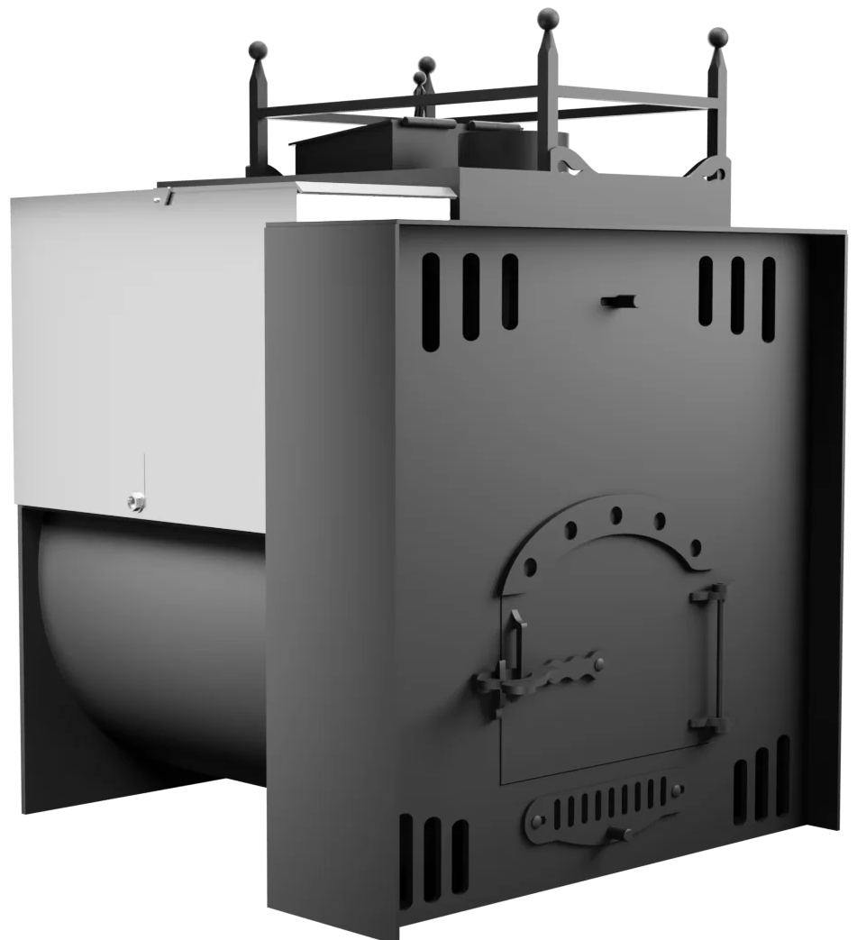 Печь Горыныч Мини, каменка закрытая с правой стороны, естественная система воздушного отопления фото в Уфе Печь Горыныч Мини, каменка закрытая с правой стороны, естественная система воздушного отопления фото в Уфе