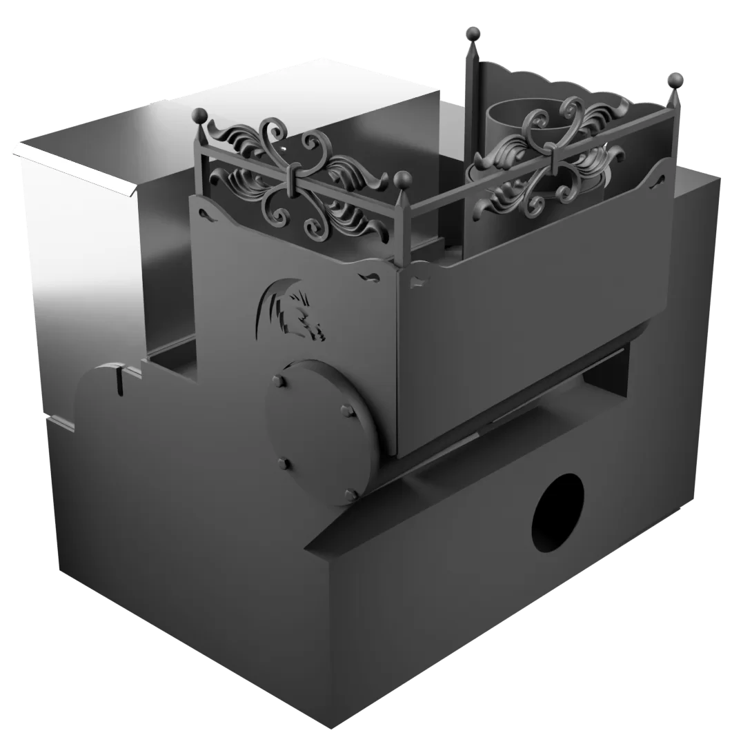Горыныч 3 СВОП, каменка с левой стороны, большая дверь со стеклом фото в Уфе Горыныч 3 СВОП, каменка с левой стороны, большая дверь со стеклом фото в Уфе