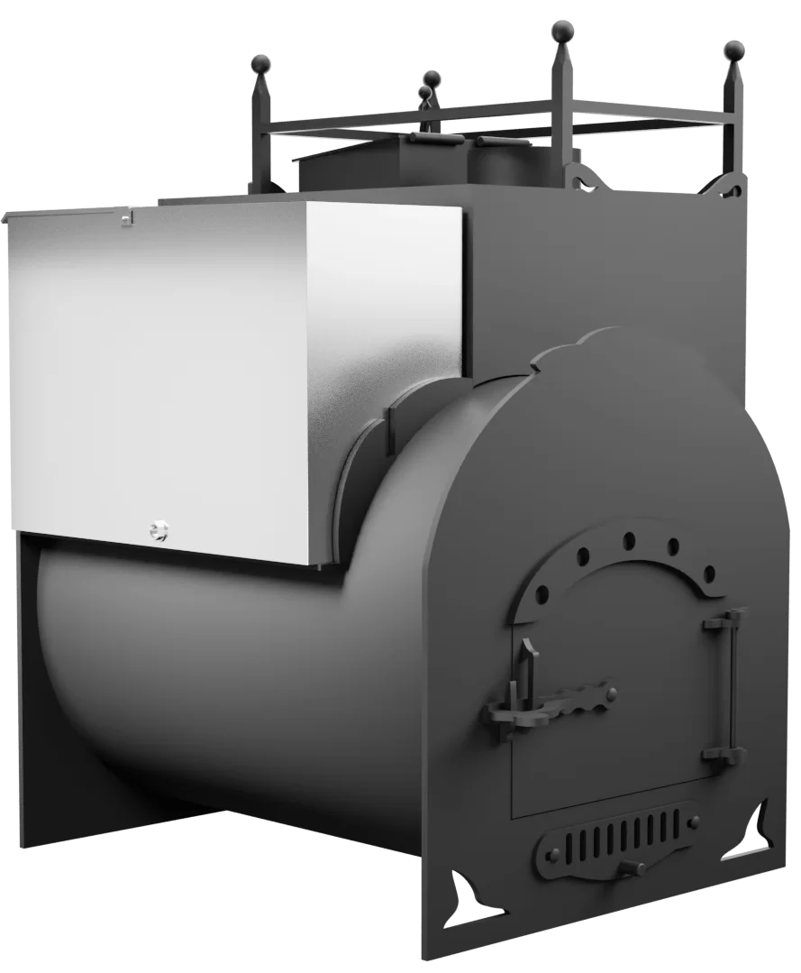 Печь Горыныч Мини, каменка закрытая с правой стороны фото в Уфе Печь Горыныч Мини, каменка закрытая с правой стороны фото в Уфе