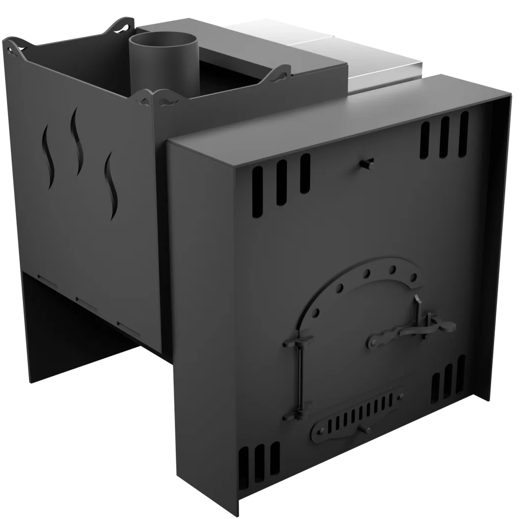 Печь Горыныч Мини, каменка с левой стороны, естественная система воздушного отопления фото в Уфе Печь Горыныч Мини, каменка с левой стороны, естественная система воздушного отопления фото в Уфе