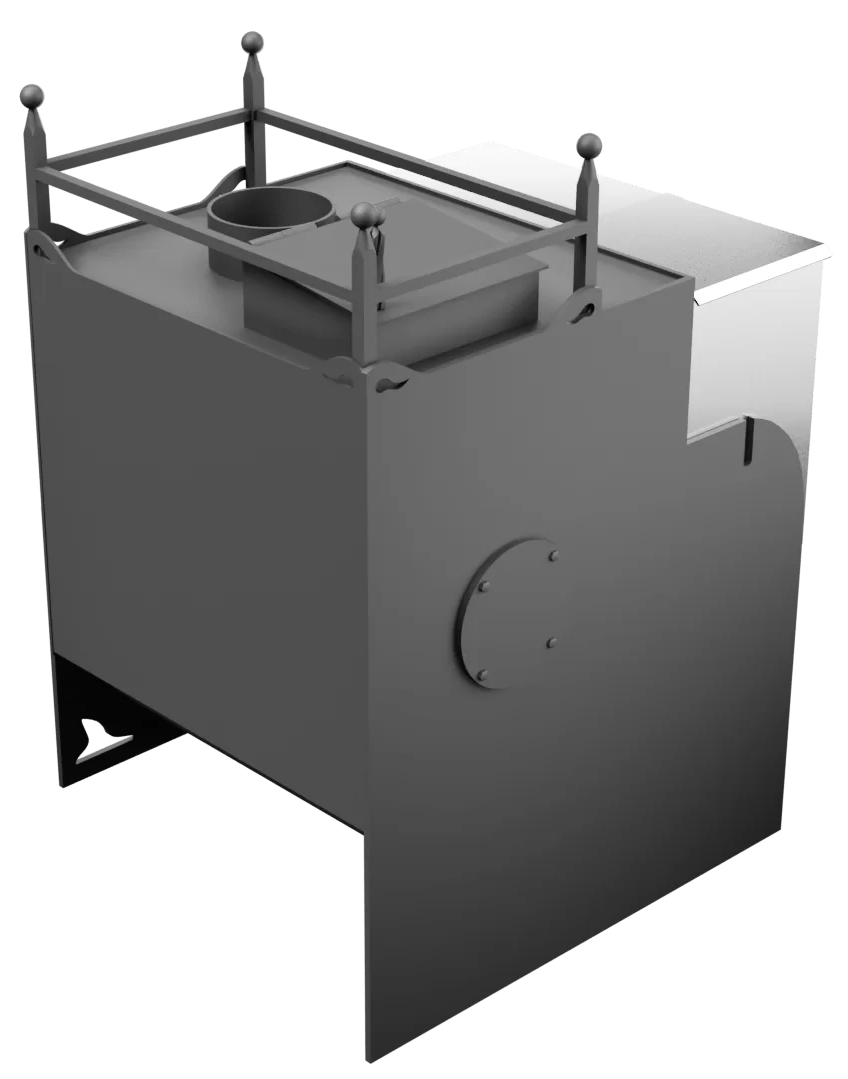 Печь Горыныч Мини, каменка закрытая с правой стороны фото в Уфе Печь Горыныч Мини, каменка закрытая с правой стороны фото в Уфе