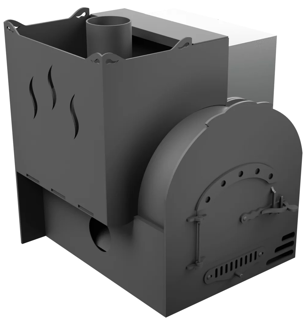 Печь Горыныч Мини, каменка с левой стороны, система воздушного отопления фото в Уфе Печь Горыныч Мини, каменка с левой стороны, система воздушного отопления фото в Уфе