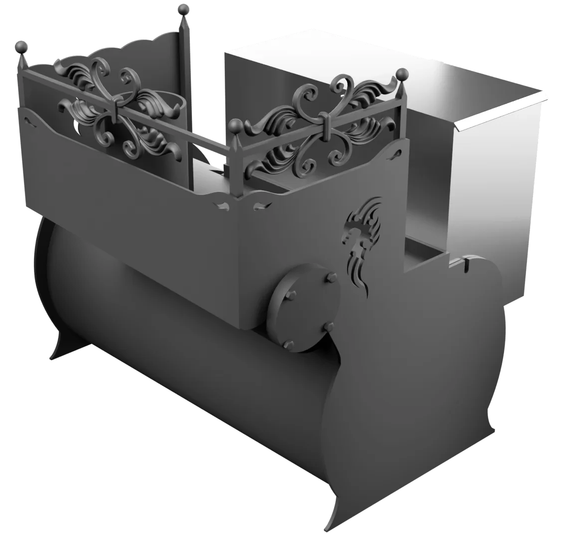 Печь Горыныч 3, каменка с правой стороны, малая дверь со стеклом фото в Уфе Печь Горыныч 3, каменка с правой стороны, малая дверь со стеклом фото в Уфе