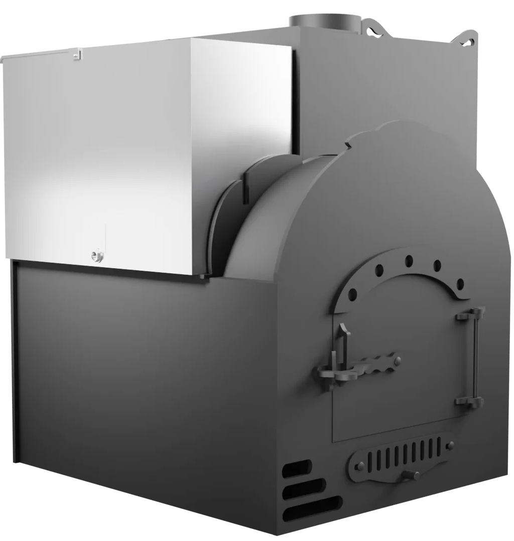 Печь Горыныч Мини, каменка с правой стороны, система воздушного отопления фото в Уфе Печь Горыныч Мини, каменка с правой стороны, система воздушного отопления фото в Уфе