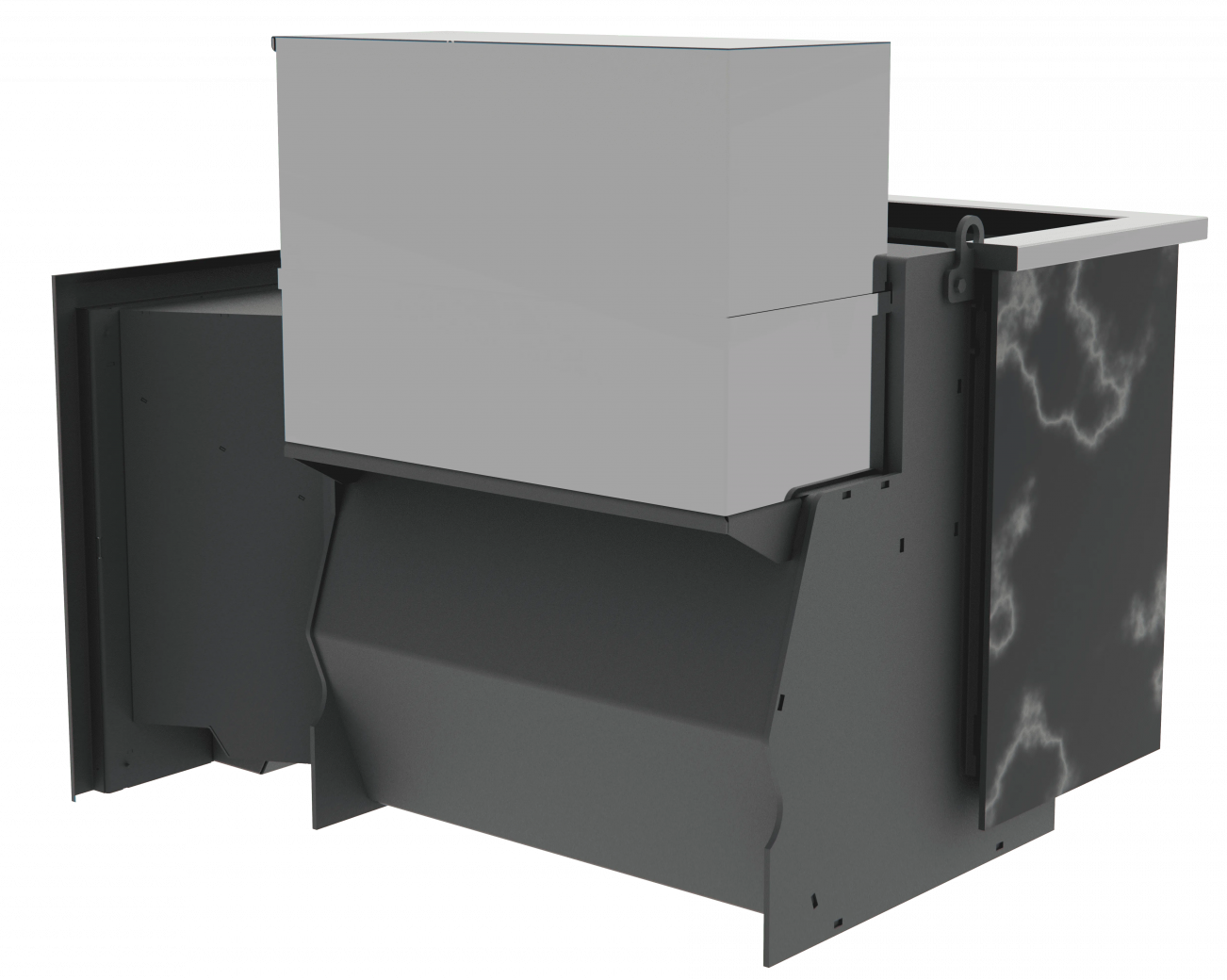 Банный камин 800, AISI 430 фото в Уфе Банный камин 800, AISI 430 фото в Уфе