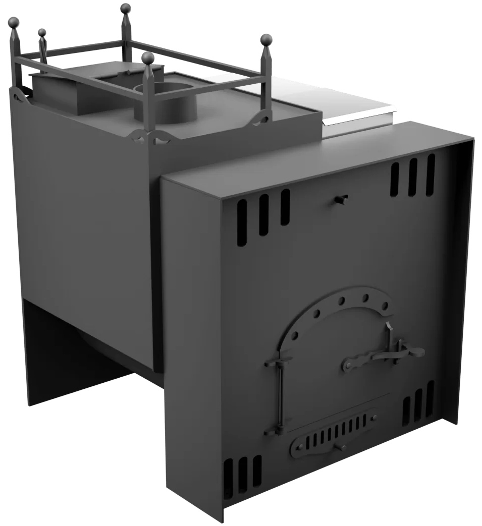 Печь Горыныч Мини, каменка закрытая с левой стороны, естественная система воздушного отопления фото в Уфе Печь Горыныч Мини, каменка закрытая с левой стороны, естественная система воздушного отопления фото в Уфе