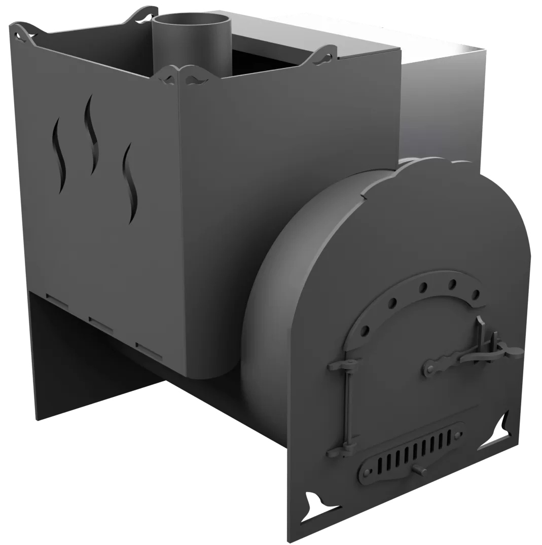 Печь Горыныч Мини, каменка с левой стороны фото в Уфе Печь Горыныч Мини, каменка с левой стороны фото в Уфе