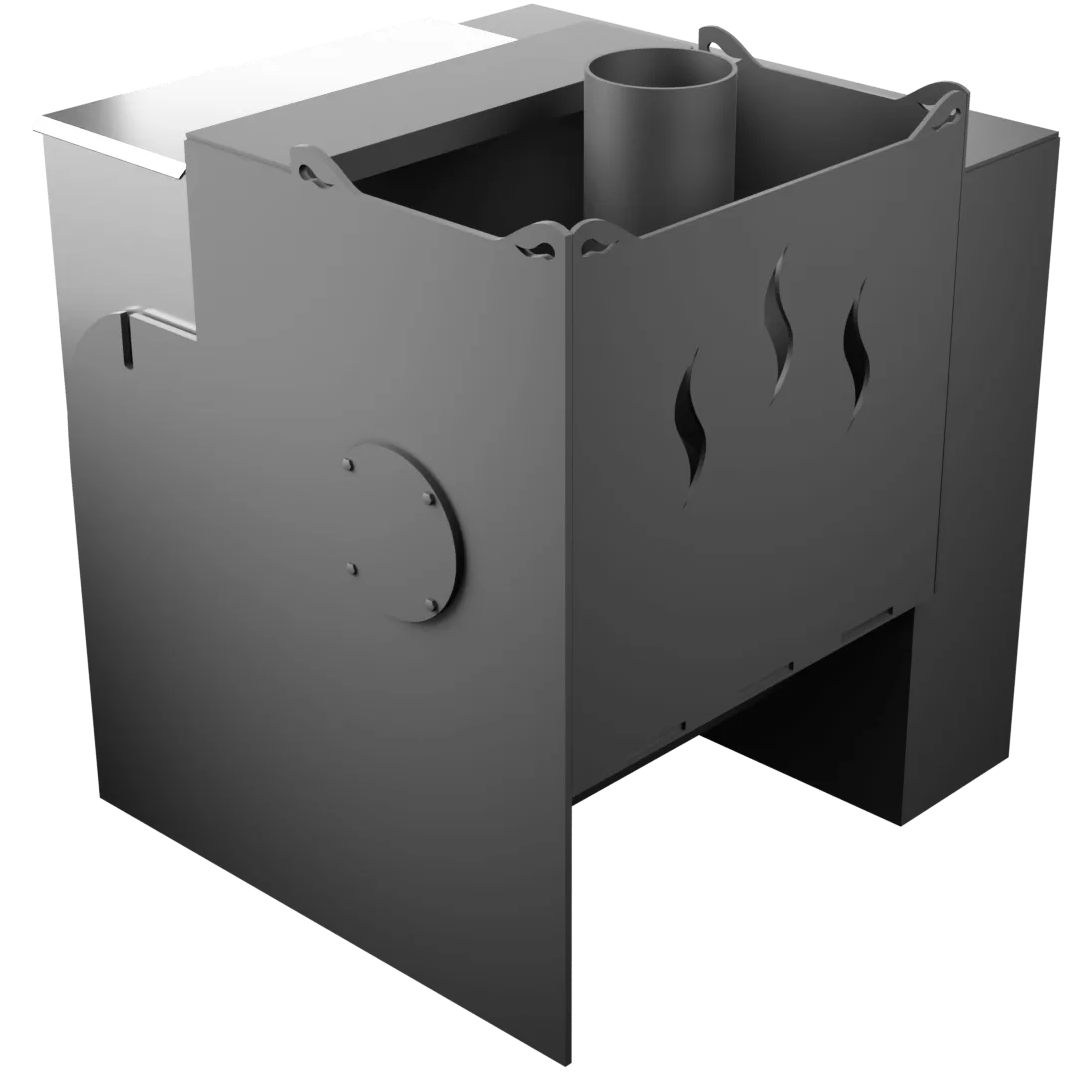 Печь Горыныч Мини, каменка с левой стороны, естественная система воздушного отопления фото в Уфе Печь Горыныч Мини, каменка с левой стороны, естественная система воздушного отопления фото в Уфе