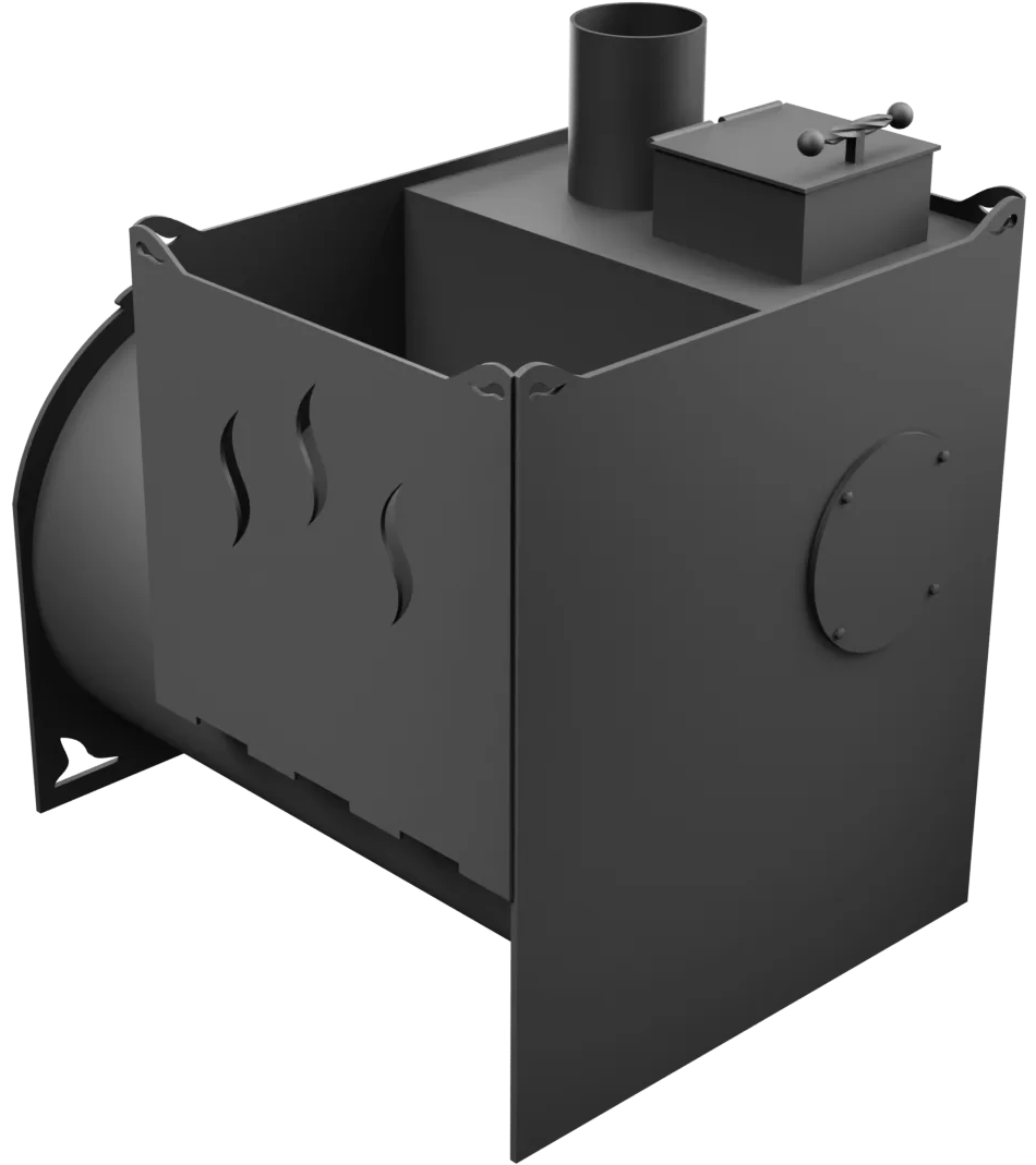 Печь Горыныч Мини, двойная каменка, малая дверь со стеклом фото в Уфе Печь Горыныч Мини, двойная каменка, малая дверь со стеклом фото в Уфе