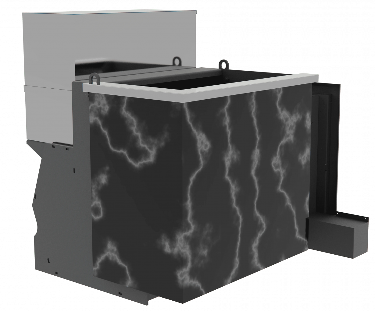 Банный камин 800, AISI 430 фото в Уфе Банный камин 800, AISI 430 фото в Уфе