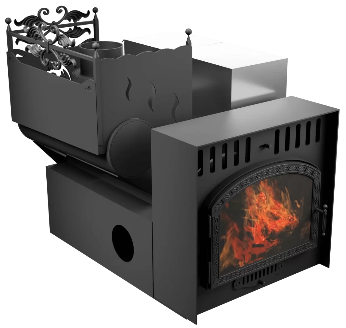 Горыныч 3 СВОП, каменка с левой стороны, большая дверь со стеклом фото в Уфе Горыныч 3 СВОП, каменка с левой стороны, большая дверь со стеклом фото в Уфе