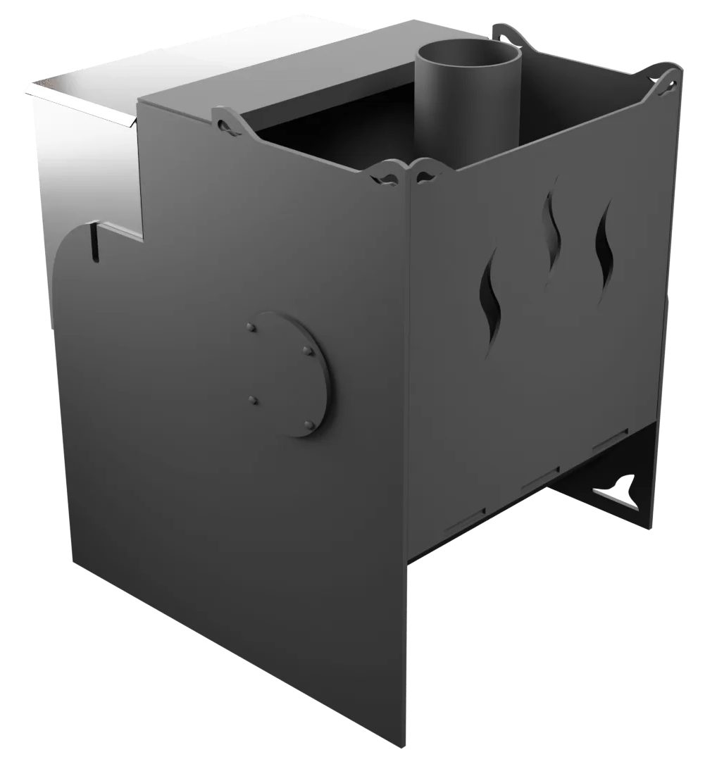 Печь Горыныч Мини, каменка с левой стороны фото в Уфе Печь Горыныч Мини, каменка с левой стороны фото в Уфе