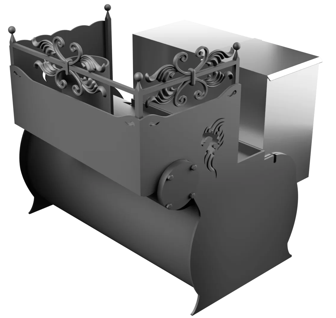 Печь Горыныч 3, каменка с правой стороны фото в Уфе Печь Горыныч 3, каменка с правой стороны фото в Уфе