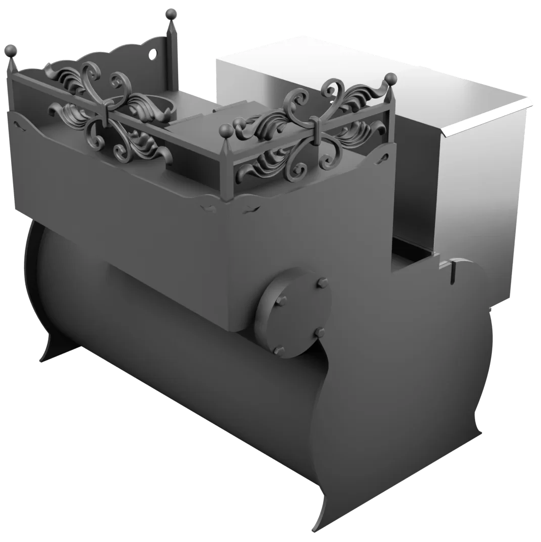 Печь Горыныч 3, каменка закрытая с правой стороны, малая дверь со стеклом фото в Уфе Печь Горыныч 3, каменка закрытая с правой стороны, малая дверь со стеклом фото в Уфе