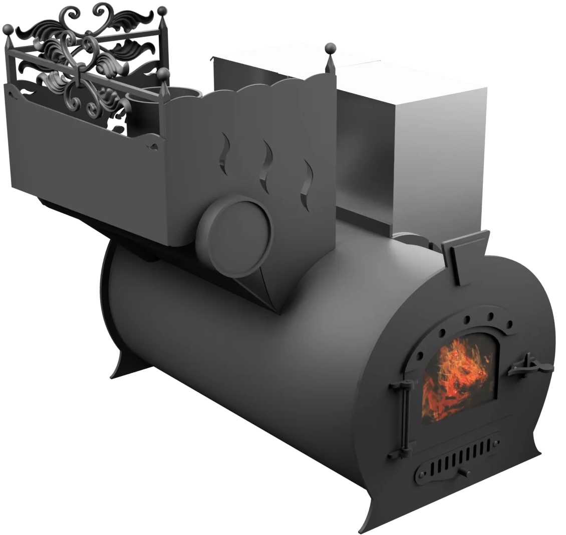 Печь Горыныч 3, каменка с левой стороны, малая дверь со стеклом фото в Уфе Печь Горыныч 3, каменка с левой стороны, малая дверь со стеклом фото в Уфе