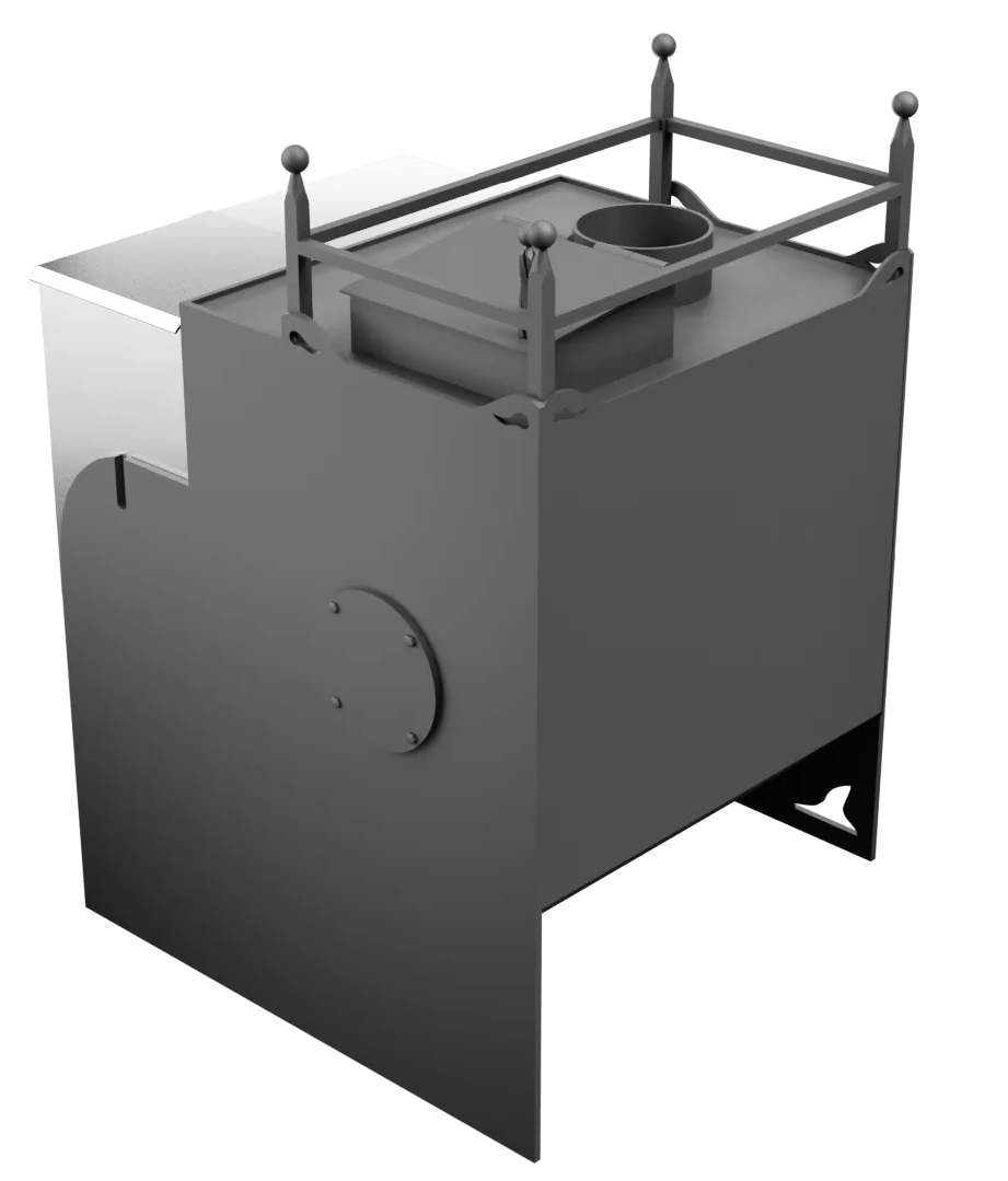 Печь Горыныч Мини, каменка закрытая с левой стороны фото в Уфе Печь Горыныч Мини, каменка закрытая с левой стороны фото в Уфе