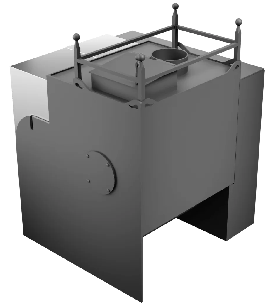 Печь Горыныч Мини, каменка закрытая с левой стороны, естественная система воздушного отопления фото в Уфе Печь Горыныч Мини, каменка закрытая с левой стороны, естественная система воздушного отопления фото в Уфе