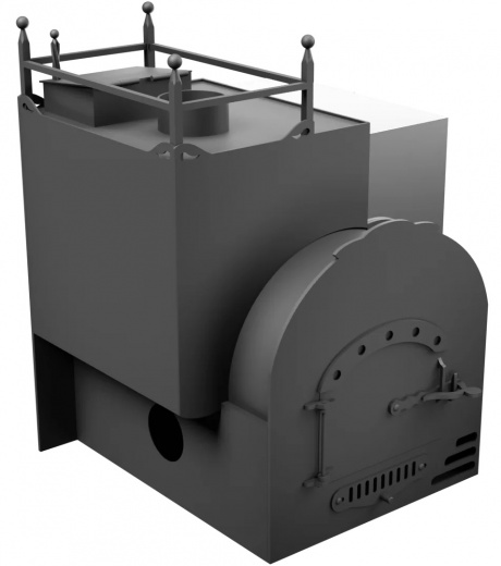Печь Горыныч Мини, каменка закрытая с левой стороны, система воздушного отопления фото в Уфе Печь Горыныч Мини, каменка закрытая с левой стороны, система воздушного отопления фото в Уфе