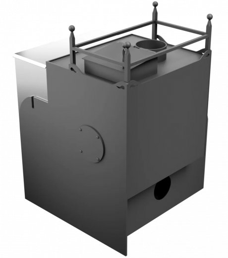 Печь Горыныч Мини, каменка закрытая с левой стороны, система воздушного отопления фото в Уфе Печь Горыныч Мини, каменка закрытая с левой стороны, система воздушного отопления фото в Уфе