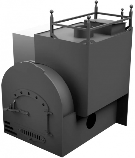 Печь Горыныч Мини, каменка закрытая с правой стороны, система воздушного отопления фото в Уфе Печь Горыныч Мини, каменка закрытая с правой стороны, система воздушного отопления фото в Уфе